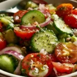 marinated cucumber tomato salad