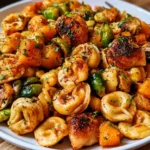 Autumn Chicken Tortellini with Butternut Squash & Brussels Sprouts