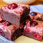 Chewy Chocolate Cherry Brownies
